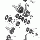 MX Z TNT 600 Коленвал и поршни