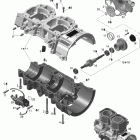 MX Z TNT 600 Картер , водяной и масляный насос
