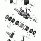 MX Z TNT 550F XP-FAN Коленвал и поршни