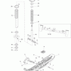 Skandic WT 600 ACE XU Передняя подвеска и лыжи