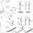 MX Z X 800R ETEC Передняя подвеска и лыжи
