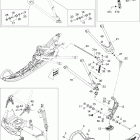 MX Z X 600RS Передняя подвеска и лыжи