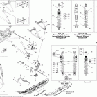 MX Z TNT 600 Передняя подвеска и лыжи