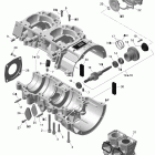 MX Z X 600HO ETEC Картер и водяной насос
