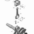 MX Z TNT 600ACE Коленвал и поршни