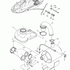 WAVE RUNNER VX CRUISER-VX1100BK VX DELUXE VX1100BK/VX1100AK Выхлопная система 4