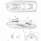 WAVE RUNNER VX CRUISER-VX1100BK VX DELUXE VX1100BK/VX1100AK Наклейки