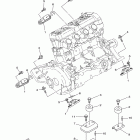 WAVE RUNNER VX CRUISER-VX1100BK VX DELUXE VX1100BK/VX1100AK Крепление двигателя