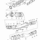 WAVE RUNNER VX CRUISER-VX1100BK VX DELUXE VX1100BK/VX1100AK Выхлопная система 1