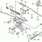 HA4120 H48A LAWN TRACTOR, USA, VIN# MZCJ-6000001 Педаль тормоза