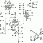 HA4120 H48A LAWN TRACTOR, USA, VIN# MZCJ-6000001 Ha4120 Blade Shaft + Blade Pulley