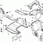 HT3810 SA LAWN TRACTOR, JPN, VIN# HT3810-5000034 TO HT3810-5099999 Floor + Rear Fender