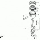 H4514H HSAC-B LAWN TRACTOR, JPN, VIN# MZAS-4100001 TO MZAS-4199999 Piston (h4514h)