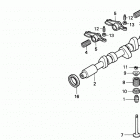 H6522 A4H COMPACT TRACTOR, JPN, VIN# TZAD-1000001 TO TZAD-1001869 Распределительный вал