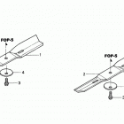 CD3813 A MOWER DECK, JPN, VIN# RAG-0000001 Rotary Blade (cd3813)
