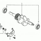 HT3810 SA LAWN TRACTOR, JPN, VIN# HT3810-5000034 TO HT3810-5099999 Crankshaft + Balancer Weight (ht3810-k1-k2)