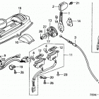 HT3810 SA LAWN TRACTOR, JPN, VIN# HT3810-5000034 TO HT3810-5099999 Instrument Panel + Throttle Lever