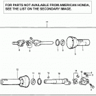 TL752A A LAWN TRACTOR, USA Tl752a - Driveshaft Assembly