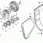 H4514H HSAC-B LAWN TRACTOR, JPN, VIN# MZAS-4100001 TO MZAS-4199999 Water Pump + Timing Belt (h4514h)