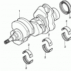 H6522 A4H COMPACT TRACTOR, JPN, VIN# TZAD-1000001 TO TZAD-1001869 Коленвал