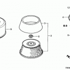 HT3810 SA LAWN TRACTOR, JPN, VIN# HT3810-5000034 TO HT3810-5099999 Air Cleaner (ht3810-k1-k2)