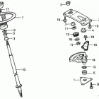 HT3810 SA LAWN TRACTOR, JPN, VIN# HT3810-5000034 TO HT3810-5099999 Steering Wheel + Steering Shaft