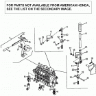 BH6575 A LAWN TRACTOR, USA Bh6575 - Valve Controls