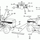 HT3810 SA LAWN TRACTOR, JPN, VIN# HT3810-5000034 TO HT3810-5099999 Наклейки предупреждения