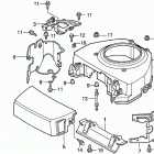 HA4120 H48A LAWN TRACTOR, USA, VIN# MZCJ-6000001 Fan Cover
