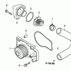 H5518 NA2-A MULTI-PURPOSE TRACTOR, JPN, VIN# TZAC-1000001 TO TZAC-1999999 Водяной насос