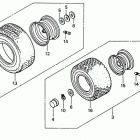 HA4120 H48A LAWN TRACTOR, USA, VIN# MZCJ-6000001 Wheel
