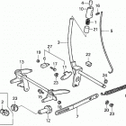 HA4120 H48A LAWN TRACTOR, USA, VIN# MZCJ-6000001 Height Adjusting Lever