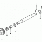 H6522 A4H COMPACT TRACTOR, JPN, VIN# TZAD-1000001 TO TZAD-1001869 Auxiliary Idle Shaft