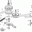 HT3810 SA LAWN TRACTOR, JPN, VIN# HT3810-5000034 TO HT3810-5099999 Blade Shaft + Driven Pulley (ht3810-k1-3813)