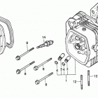 H4013 SA-A LAWN TRACTOR, JPN, VIN# MZAR-1000001 TO MZAR-1999999 Cylinder Head (h4013)