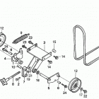 MM46D A MID-MOUNT MOWER, JPN Tensioner Bracket