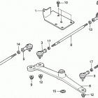 H5518 NAC2-B MULTI-PURPOSE TRACTOR, JPN, VIN# TZAC-3600001 Rear Steering Arm