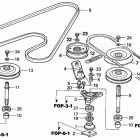 CD4213 A MOWER DECK, JPN, VIN# RAF-0000001 Blade Shaft (cd4213)
