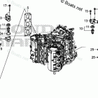 BF225D XCDA Exhaust Manifold + Thermostat