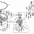 BF115AK0 LA Масляный насос + Выпускная пруба