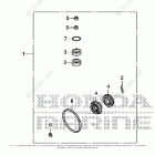 BF250A XCA GEAR CASE KIT