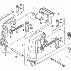 BF25D5 SHA Кронштейн транца (струпцина)