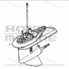 BF115AK0 LA Gear Case Assy.