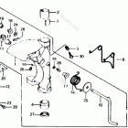 BF100B SA Swivel Case + Swivel Shaft + Tilt Lever