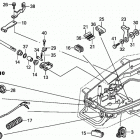 BF5AK0 LA Shift Shaft + Cover Lock Lever