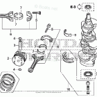 BF200AK1 LA Crankshaft Piston