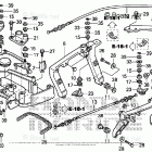 BF250A XCA Front Cover Bracket + Front Lock Shaft