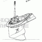 BF200AK3 XCA Gear Case Assy.