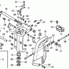 BF90DK0 LHTA Кронштейн транца  /  Корпус шарниров