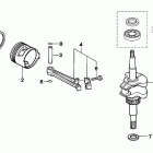 BF5AK0 LA Коленчатый вал и поршни